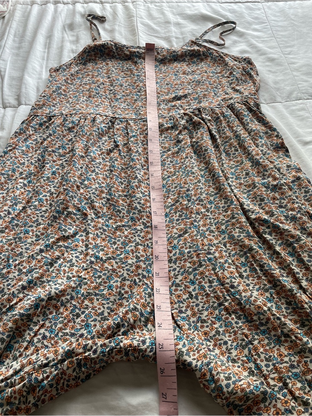 Natural Life Zoe Ditsy Floral Wide Leg Flare Jumpsuit Small Boho Festival Retro - Picture 7 of 8